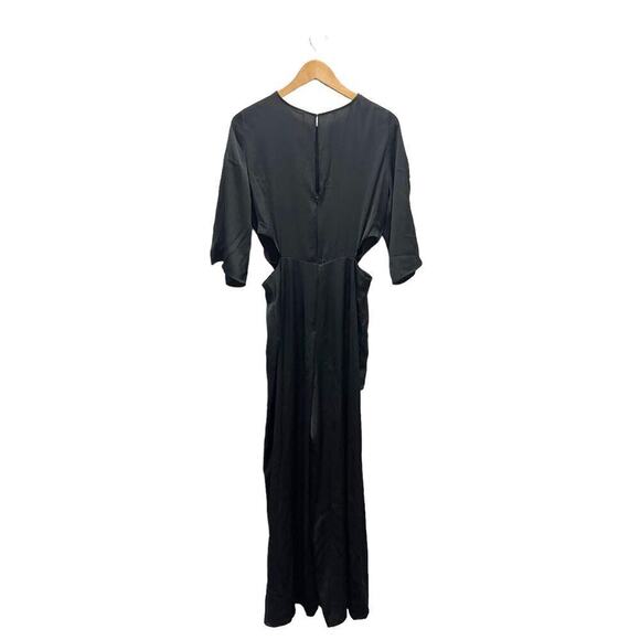 NWT Zara Cut Out Jumpsuit in Black Size Large - Picture 8 of 9